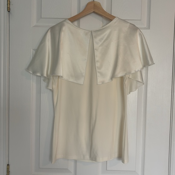 Joseph Ribkoff satin ruffle top - Picture 8 of 8